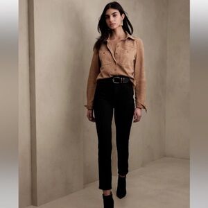 NWT! Banana Republic Black Ultra High + Slim Jean - Size 25 💎